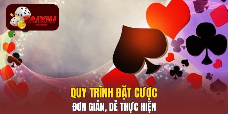 Quy trình đặt cược đơn giản, dễ thực hiện